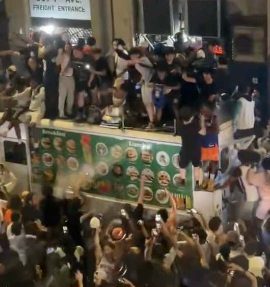 All Of New York Is Outside Going Absolutely Bonkers And Screaming Fuck Wemby
