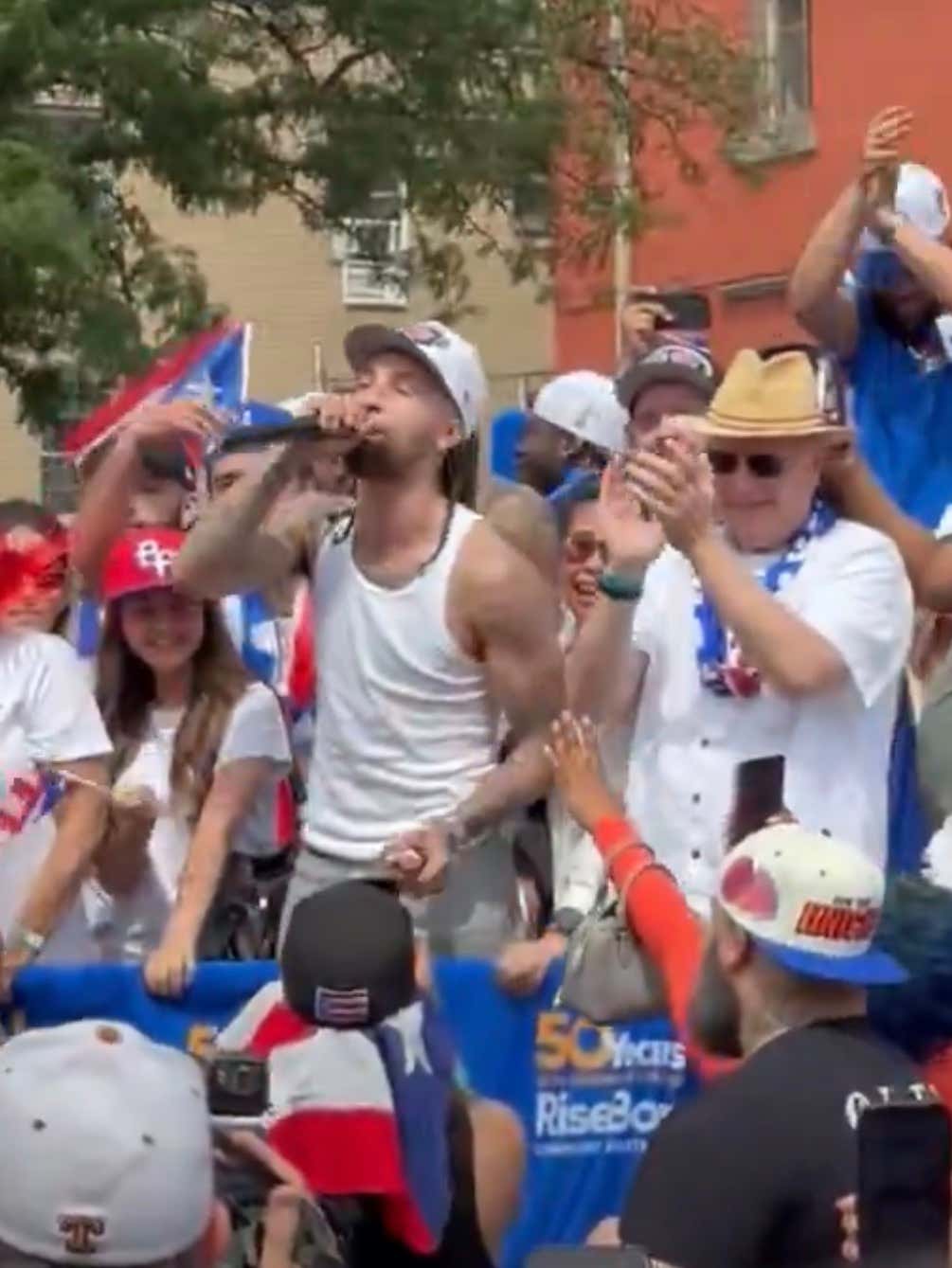 Living His Best Life - Jose Alvarado Got Off The Team Plane And Went Directly To The Puerto Rican Day Parade
