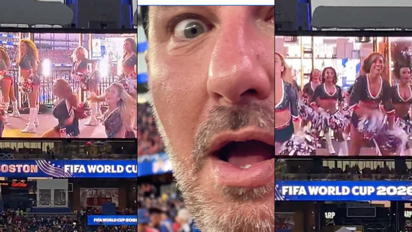 Scottish Fans Have Moved On From Bagpipes, The Viral Cop Slide And Partying To Be In Complete Awe That America Has Cheerleaders