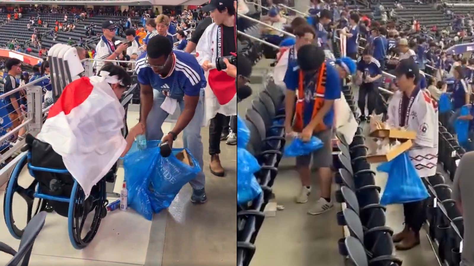 Japan Soccer Fans (And Jameis Winston) Dunked All Over The World Cup With Their Respectfulness By Staying After The Game To Clean Up Dallas Stadium