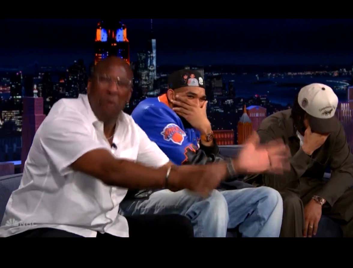 Get Mike Brown A Record Contract After He Crushed "Who Let The Dogs" Out On Jimmy Fallon While Brunson And KAT Struggled To Hold It Together Laughing