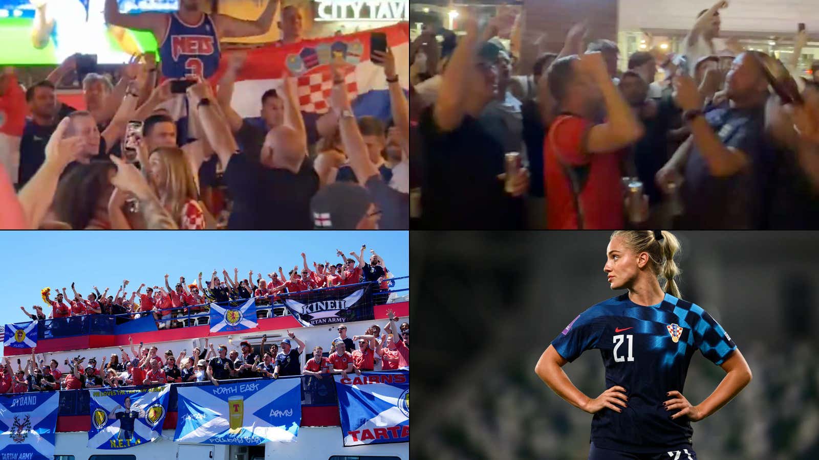 The Brits Wasted No Time In America - Tell The Tartan Army To Shove Bagpipes Up Their Ass And Chant 'You're Shit But Your Birds Are Fit' At Croatia Fans