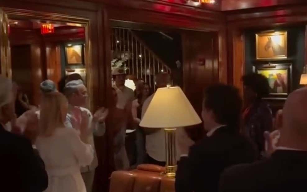 The Summer Of Knicks Kicked Off With Mike Brown Getting A Standing Ovation At A Restaurant Before Dinner Along With Some "Who Let The Dogs Out" Chants