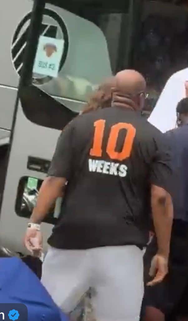 Mike Brown Singing Who Let The Dogs Out While Wearing A 10 Weeks Shirt Is GOLD!