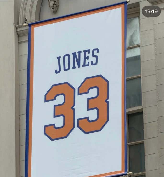 Major Fuck Up For The Knicks Parade: City Hall Has Dillon Jones (Who Played 7 Games And Wore #1) Honored As #33, Which Has Long Been Retired For Patrick Ewing