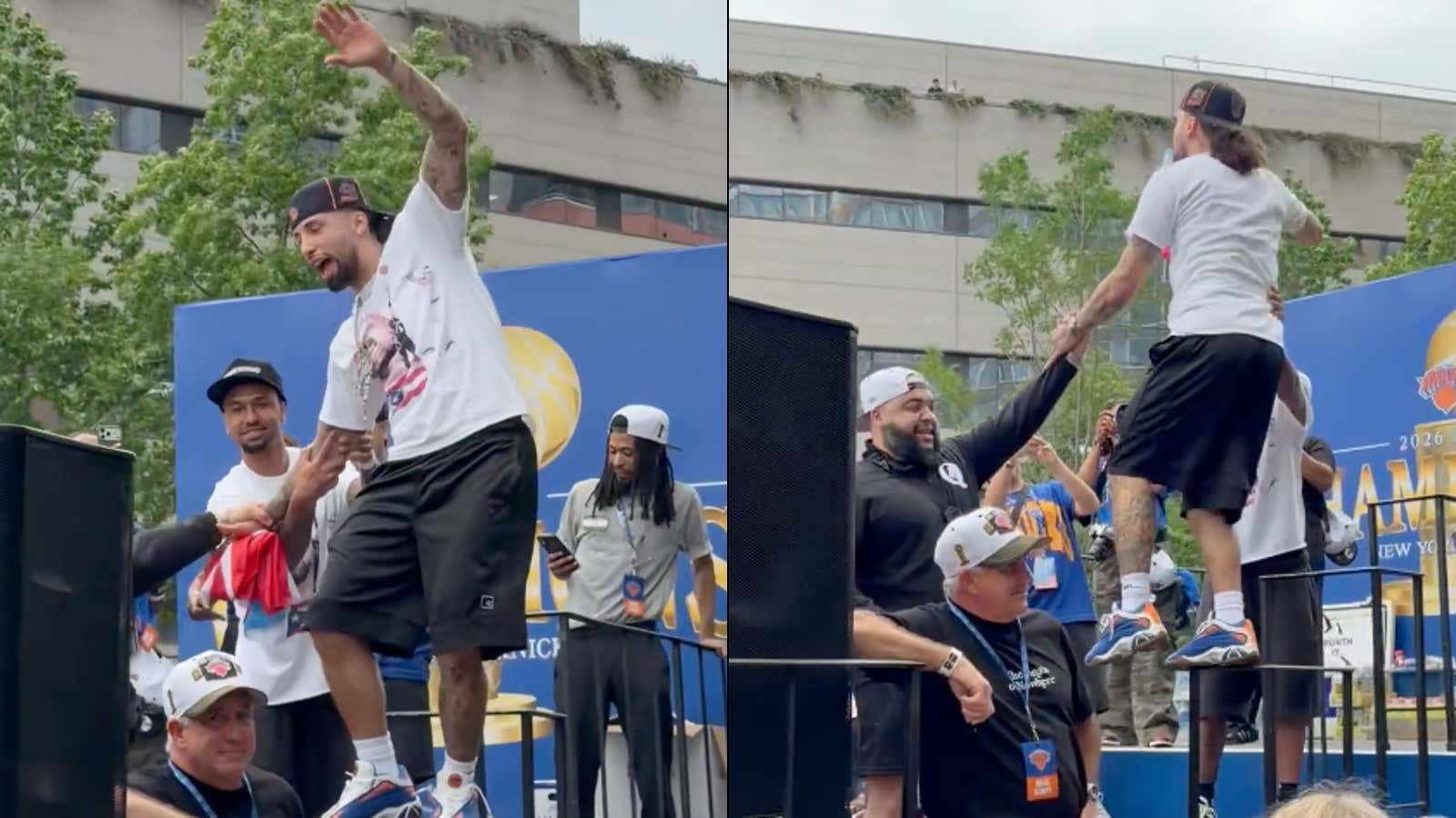 'Let's Party, Baby. Let's Party' - Nobody Is Having A Better Time During The Parade Than The Hometown Hero, Jose Alvarado