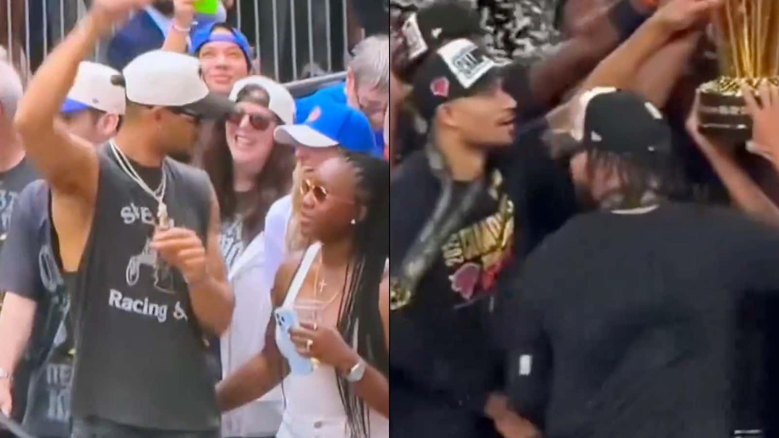 Head On A Swivel: Josh Hart's Wife Tried To Stick Her Thumb Up His Ass At The Parade, Payback For Josh Doing It To Jalen Brunson At The NBA Cup