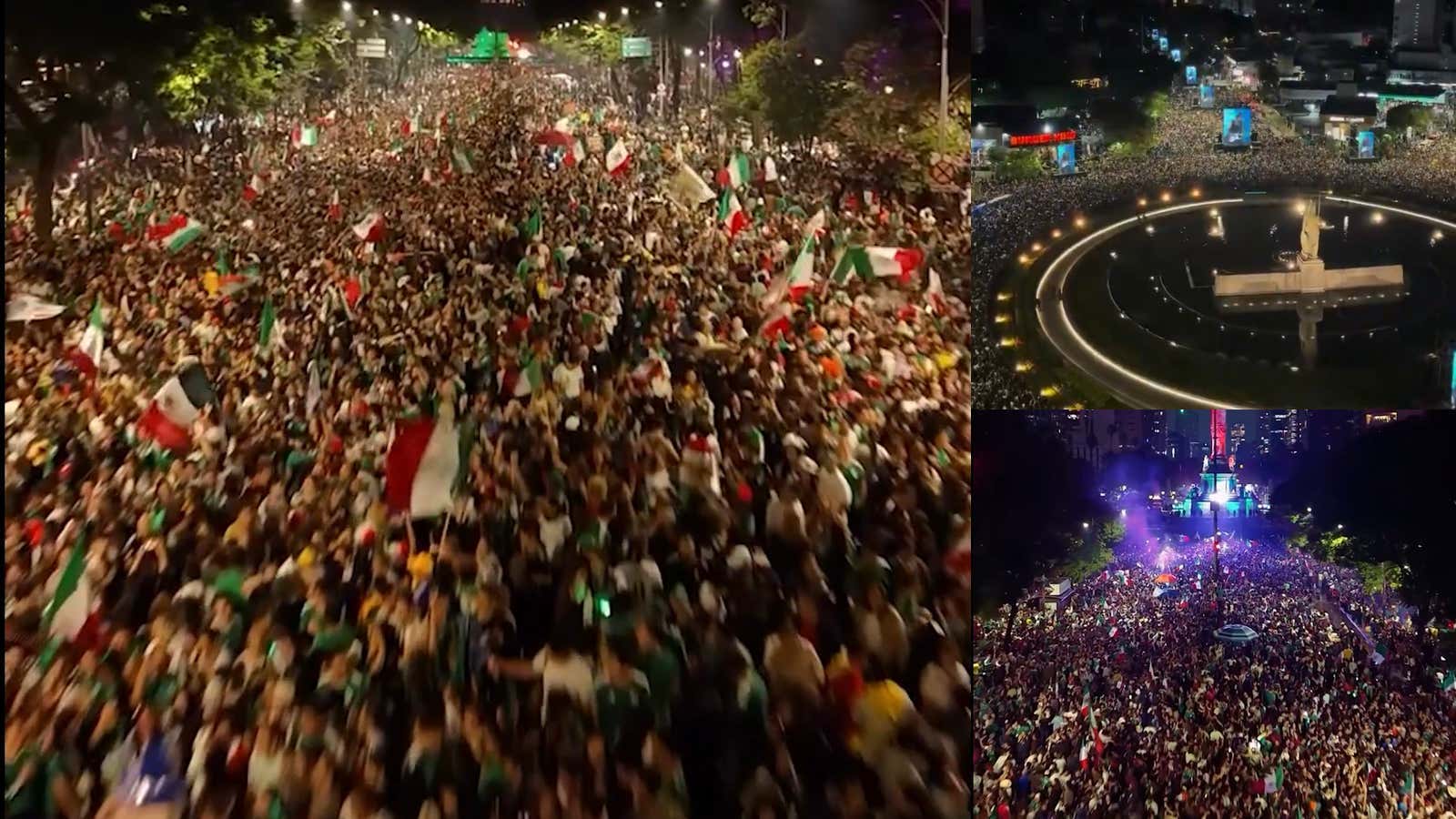 Last Night, Mexico City Looked Like New York City During The Knicks Parade, Following Mexico's 1-0 Win Over South Korea