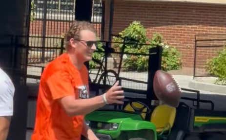 WATCH: Mac Jones Dancing Around Listening To Some Tunes And Firing Footballs Is A Wonderful Sight