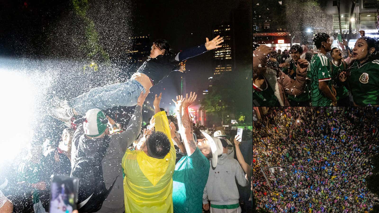 The Scenes From Estadio Azteca With Mexico Winning 2-0 And Fans Going Nuts And Serenading The Players Looked Absolutely Insane