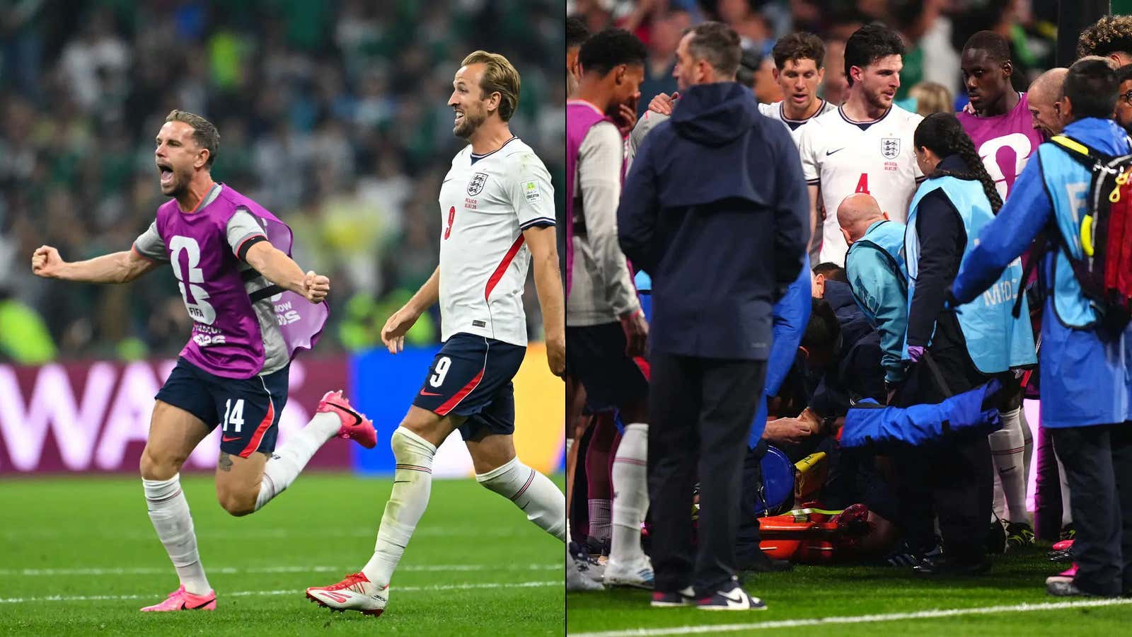 The World Cup Flopping Has To Stop. Now England's Jordan Henderson Appears To Have Broken His Arm While Celebrating Their Win Over Mexico