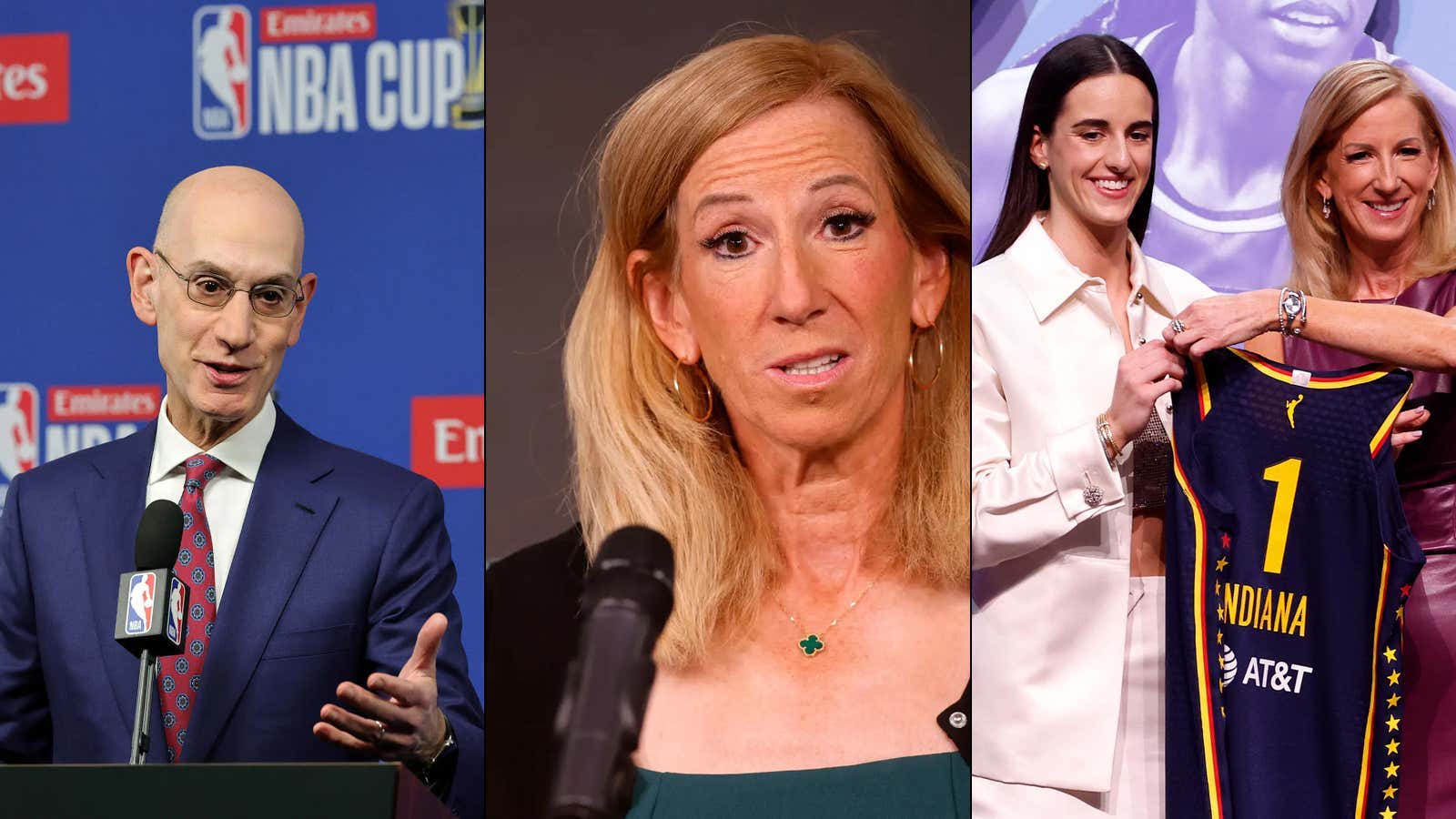 Adam Silver Allegedly Had To FORCE Cathy Engelbert To Suspend Alyssa Thomas For Assaulting Caitlin Clark After She Wasn't Planning To Punish The Choke Artist At All And Clearly It's Time For A New WNBA Commissioner ASAP