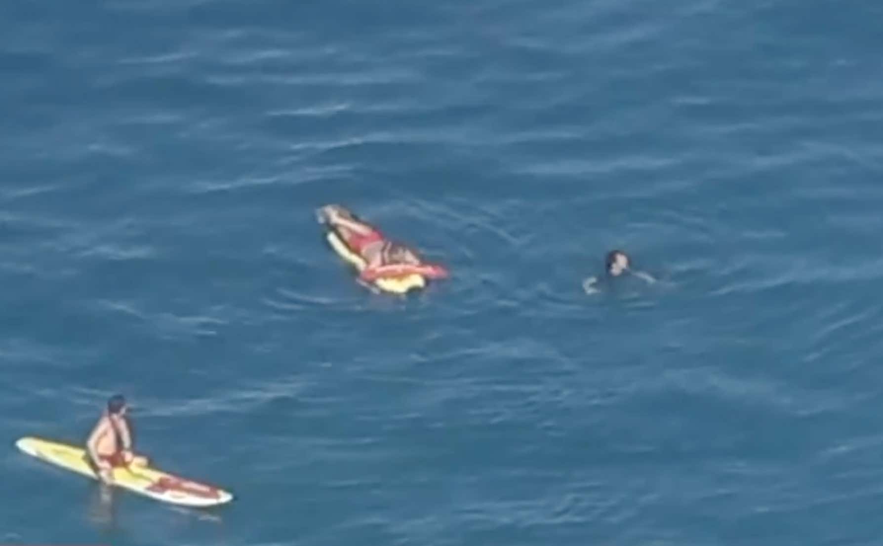 It's Hard To Believe This Guy Trying To Evade The Police Didn't Get Away With It After Jumping Into The Ocean And Attempting To Swim Away