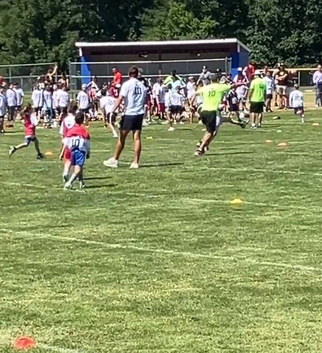 Seize The Moment. A Kid Gets A Pick Six On Drake Maye And High Steps His Way Into The Endzone