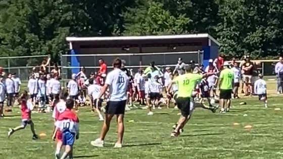 Seize The Moment. A Kid Gets A Pick Six On Drake Maye And High Steps His Way Into The Endzone