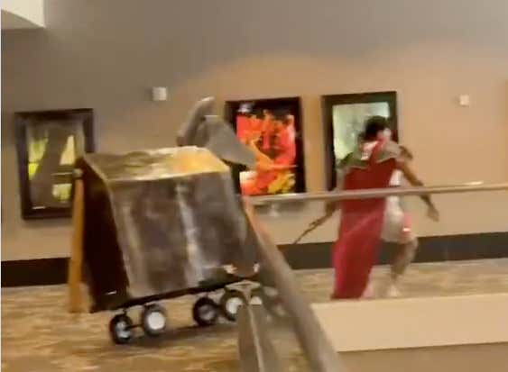 Going To The Odyssey Dressed As A Greek Warrior With Two Of Your Friends Smuggled Inside A Trojan Horse Is The Best Way To Watch The Odyssey
