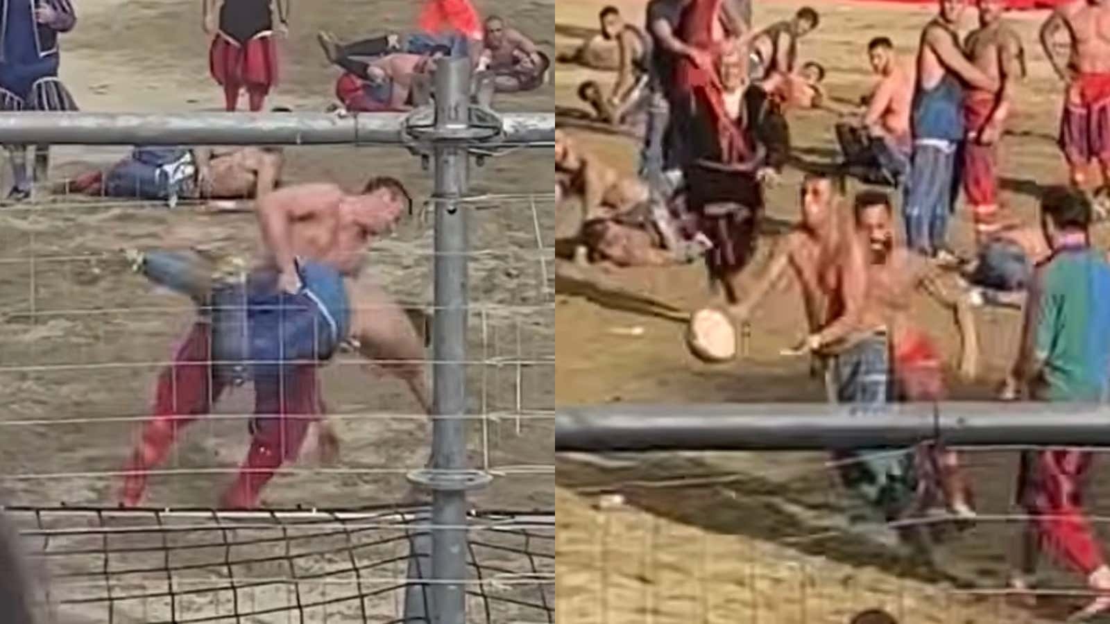 Sport of The Future – Ancient Italian Football (aka Calcio Storico) Combines Rugby, Soccer, And MMA, Has Teams of 27 Players On The Field At Once, And They're All Beating The Shit Out of Each Other