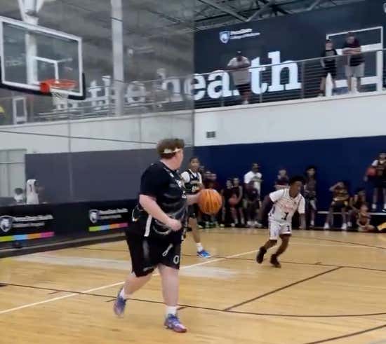 This Chubby White Kid Just Lived Every Basketball Player's Dream – Ball So Hard You Shut Down The Game