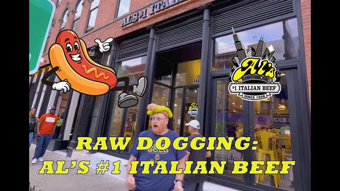 Raw Dogging at Al's #1 Italian Beef in Chicago River North