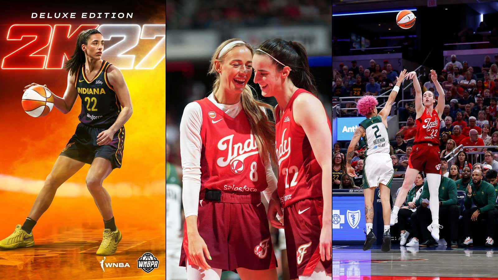 Caitlin Clark Makes History AGAIN Becoming The 1st WNBA Player To Get Her Own Global Cover For NBA 2K But Sadly We Will NOT See CC Or Sophie Cunningham In The All-Star 3-Point Contest
