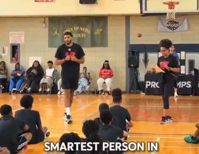 “I Don’t Wanna Be The Smartest Person In The Room," - Jayson Tatum Took Some Very Clear Shots At Jaylen Brown While Giving A Speech About Leadership At His Camp