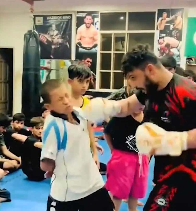Would You Let This Grown Man Punch Your Kid in The Face in The Name of Martial Arts?
