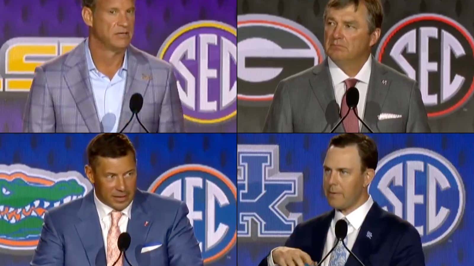 It Just Means More: This Montage Of All The Insane Statements From SEC Coaches At Media Day Will Have You Ready For It To Be Football Season