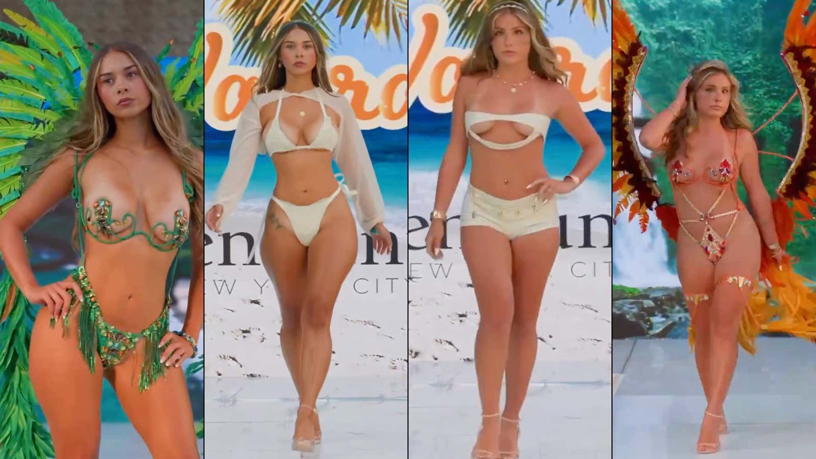 WATCH: OnlyFans Stars Sophie Rain & Piper Rockelle Returned For Another Bikini Runway Walk And Once Again, The Internet Had Some THOUGHTS