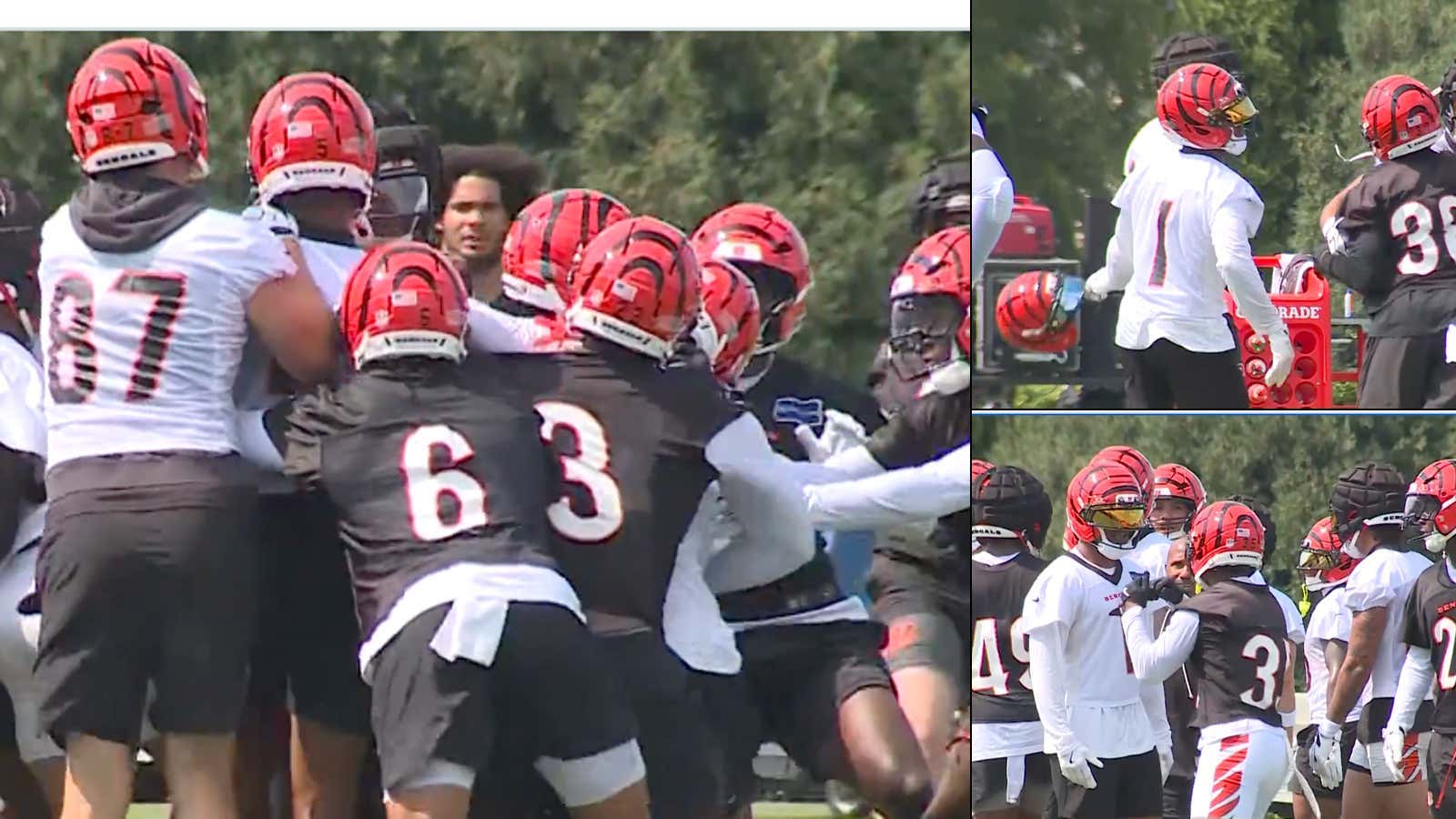 Football Is Back - The Bengals Gave Us Our First Training Camp Fight Of The Year With Ja'Marr Chase Launching A Helmet In The Middle Of It All