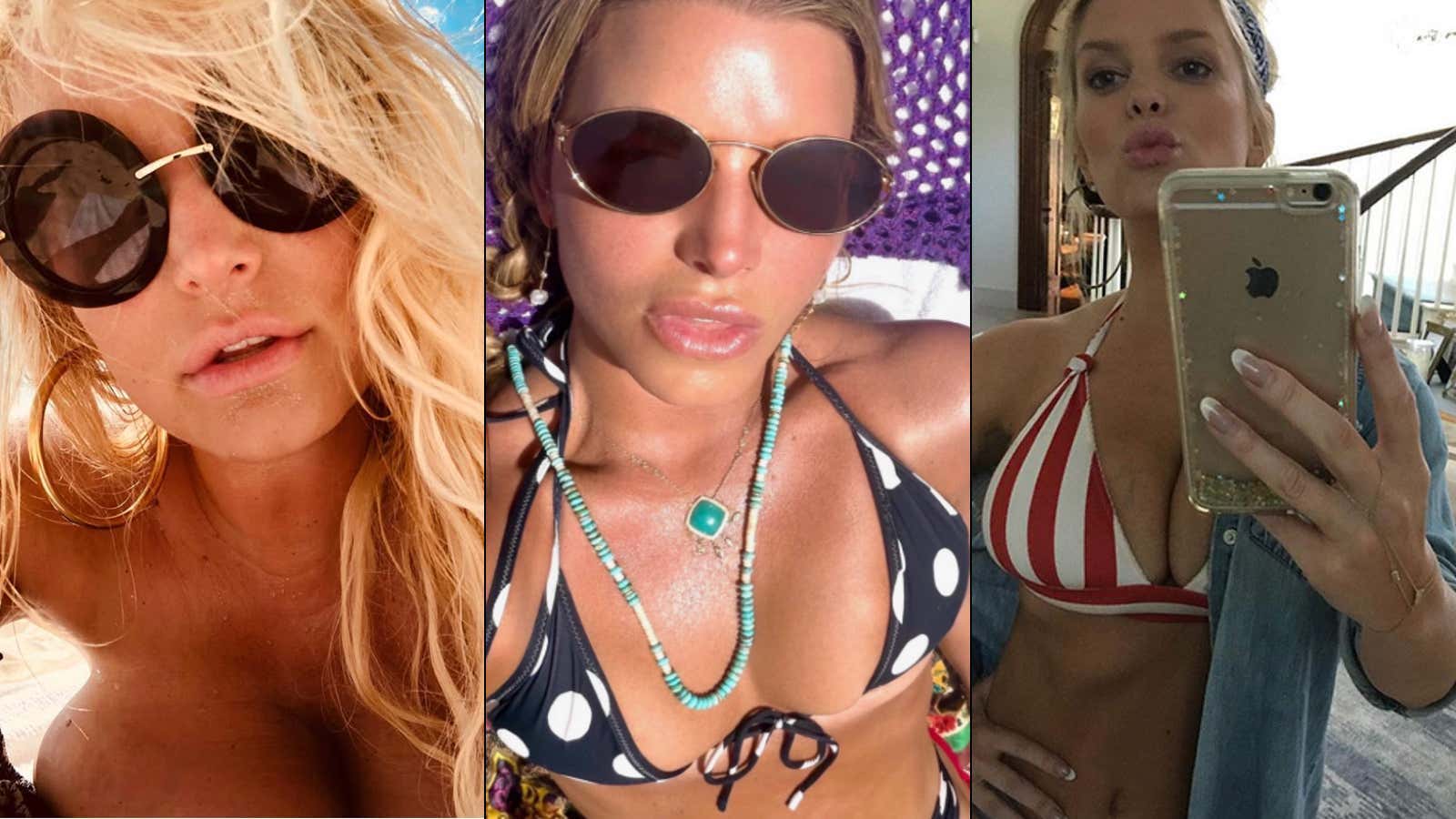Jessica Simpson Dropped A Bikini HAYMAKER Out Of The Clouds To Remind Everyone She's Still One Of The Baddest 46 Year Olds In The Damn Game (And Also That It Was Just Her Birthday July 10th)