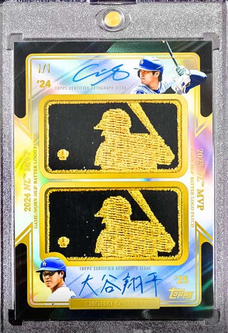 The Shohei Ohtani White Whale 1 Of 1 Dual Gold Logoman Has Been Pulled And Sold For Over $11 Million