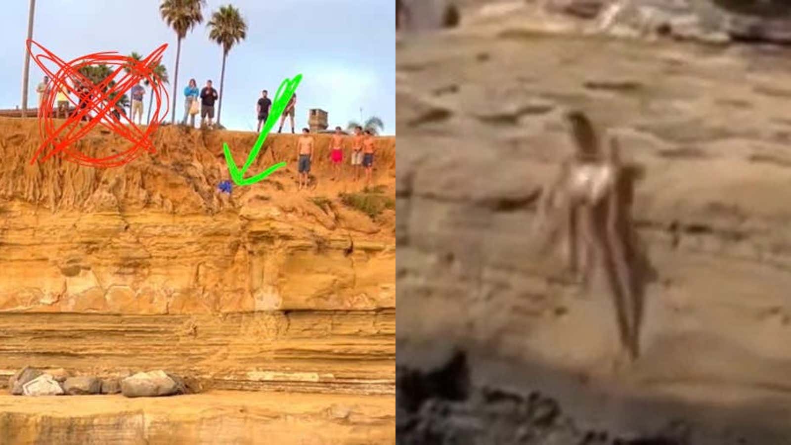 People Have Gotta Stop Trying to Jump This Cliff