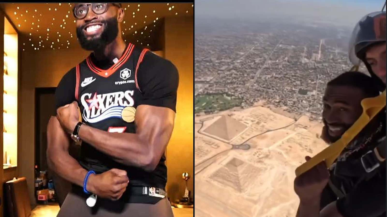 Jaylen Brown Wants The Entire Sixers Team To Go Skydiving If They Win A Championship, Which Would Be The Last Game The Sixers Ever Win