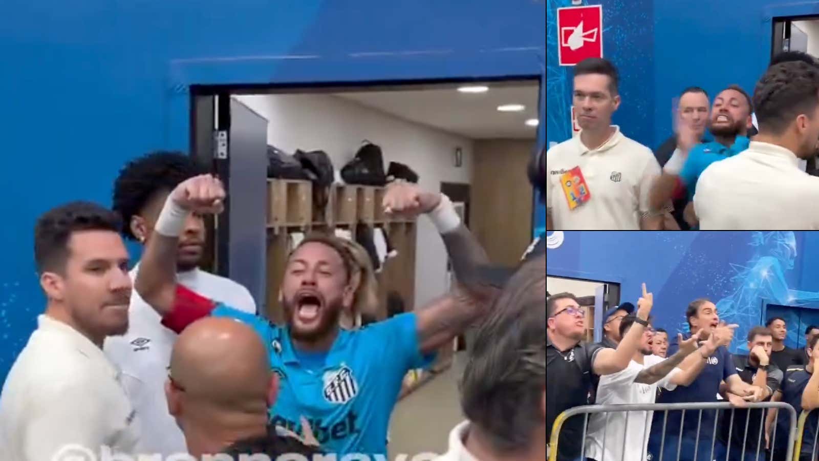 All Hell Broke Loose In Brazil - Neymar Got Called A 'Bum' By The Opposing Club President Because He Was Going Nuts Taunting Fans And Staff In The Tunnel