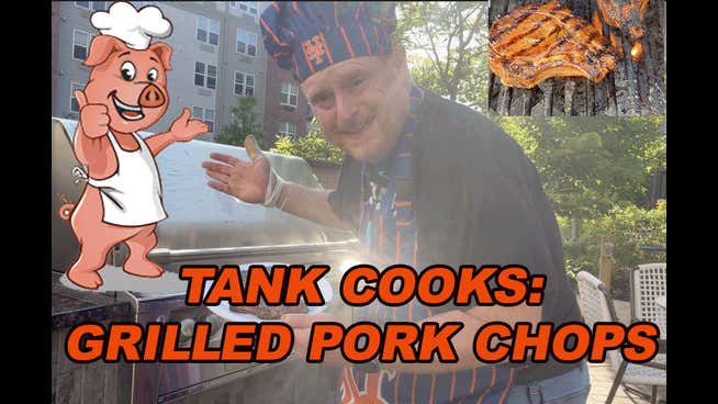 Tank Cooks Marinated Grilled Pork Chops