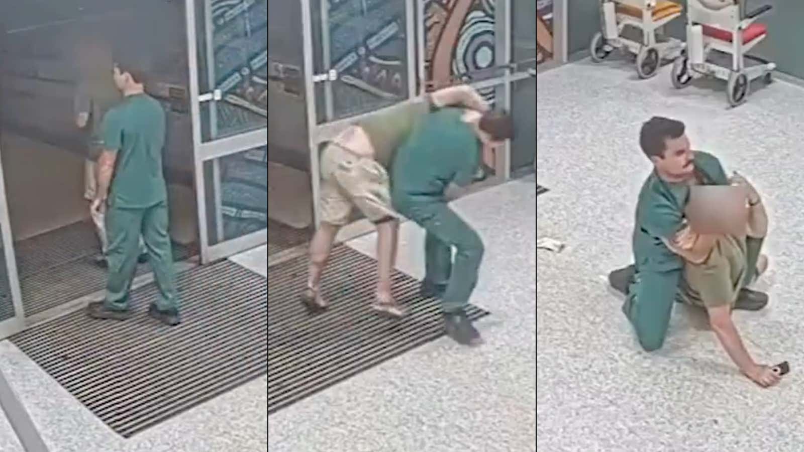 Insane Video Of a Nurse With 10 Years Of Jiu-Jitsu Training Going Full UFC To Disarm A Violent Patient At The Hospital