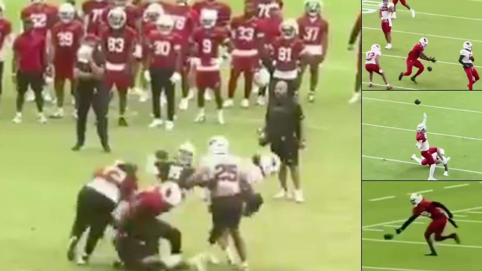 Arizona Cardinals Practice Clips Are Going Viral Because NO ONE Can Catch A Pass, Their QBs Keep Getting Hit, And It's Clear This Team Has Already Been ELIMINATED From NFL Playoff Contention