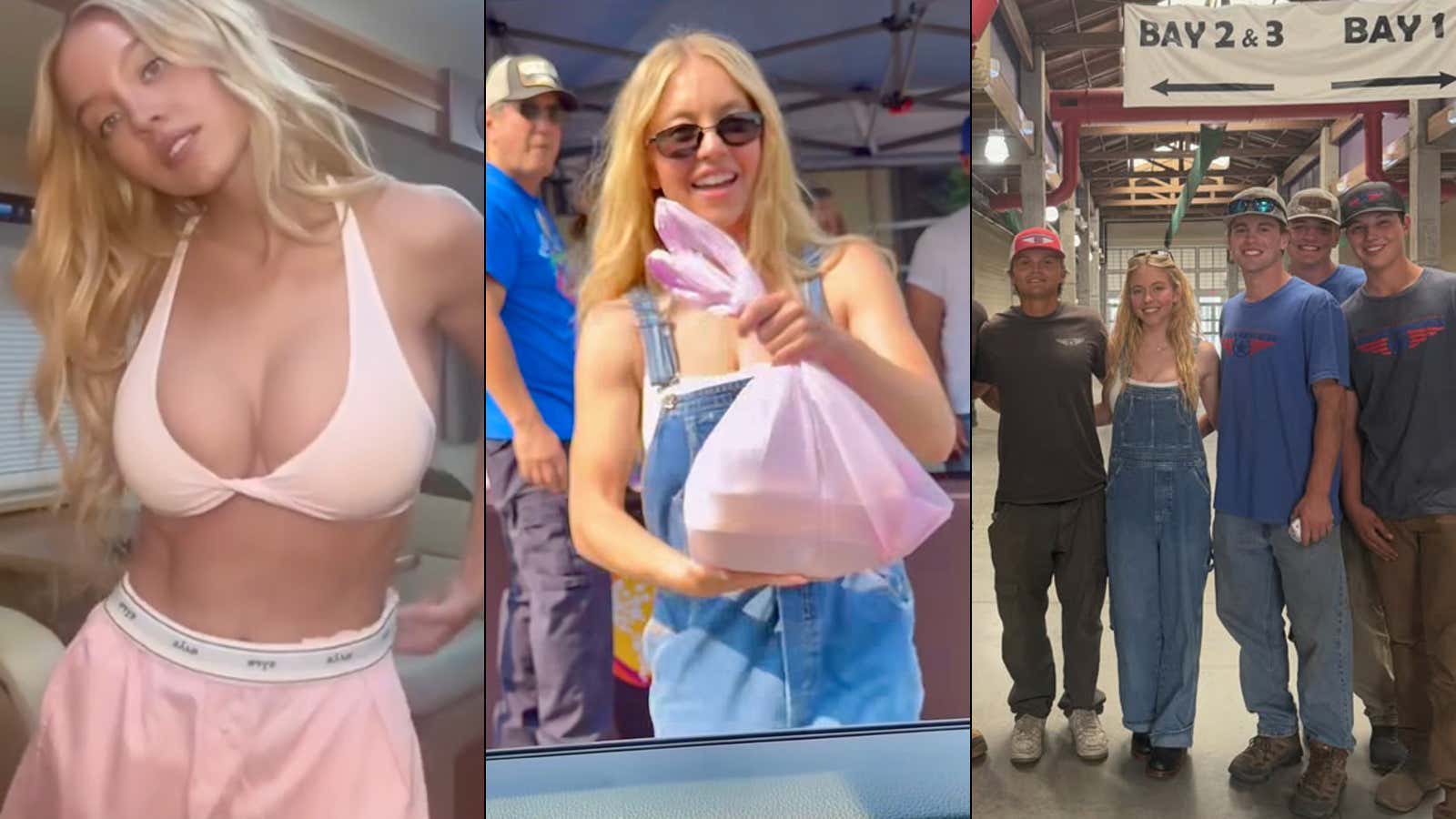 HERO: Spokane Native Sydney Sweeney Showed Up Unannounced To Hand Out Free Meals To Fire Victims And Take Pictures With Volunteers Who Are Helping Fight The 10,000 Acre Wildfire In Washington