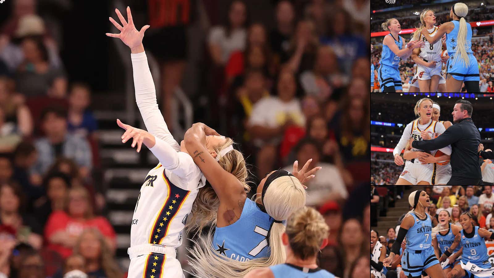 DiJonai Carrington Posts "WHITE PRIVILEGE" After Nearly Beheading Sophie Cunningham & Getting Ejected For A CLEAR Flagrant 2 Foul And It Sadly Overshadowed Caitlin Clark Achieving Another WNBA Record While Dropping 25/11 With 5 Threes