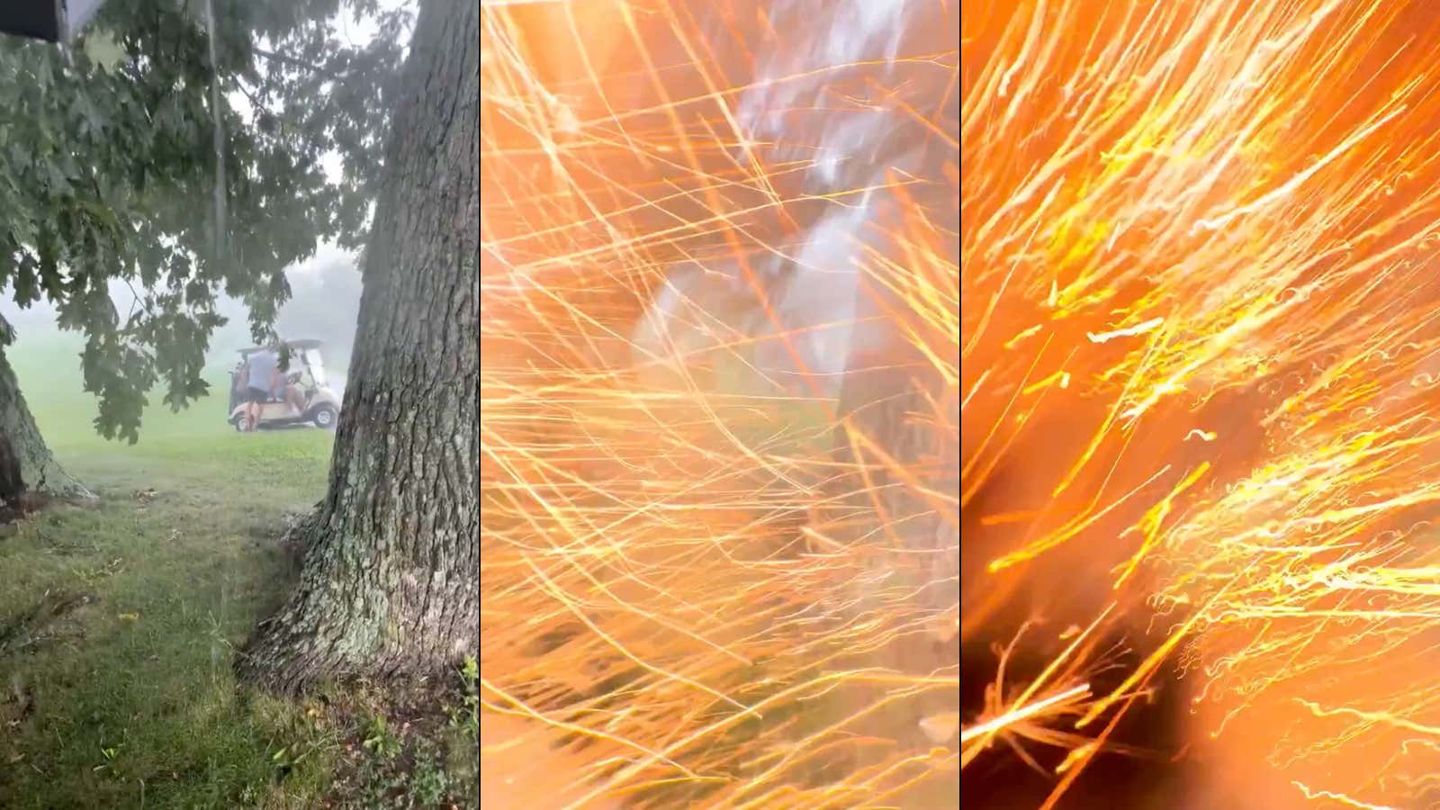 RAT FARTS: Luckiest Golfer EVER Gets Hit By Lightning While Filming Himself Under A Tree And Somehow Survives The Strike With Minor Injuries