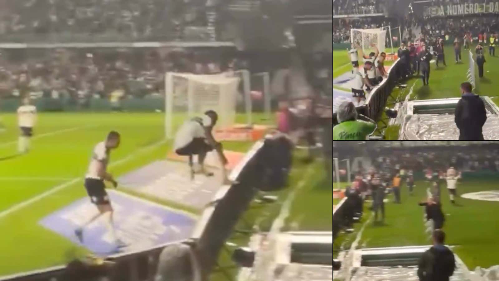 WATCH: Soccer Player Disappears Into Giant Hole While Celebrating A Goal And Unfortunately His Sacrifice Into Bolivian Meant NOTHING Because VAR Called It Back