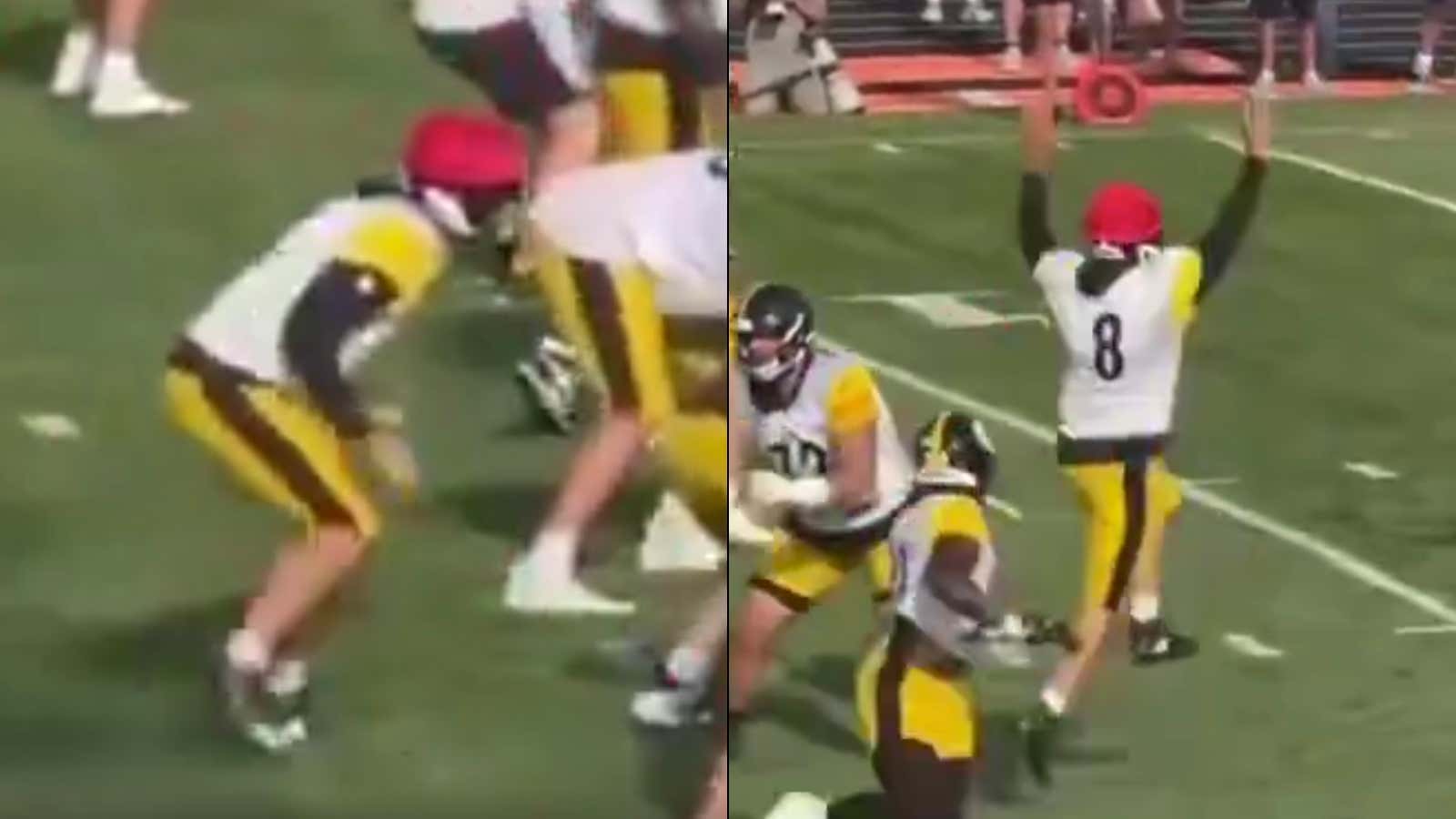 Team Player Aaron Rodgers Sets Ego Aside to Play Scout Team Linebacker in Training Camp (And Looked Adorable While Doing So)