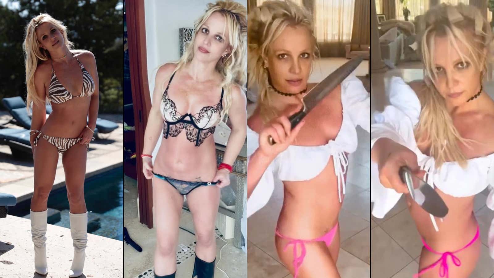 Britney Spears Bikini Dancing Continued Plus A Long Post Where The Former Pop Star Detailed How Her Parents Abused Her Fame, Took Her Kids, And Made Brit Want To Retire From The Music Industry... "I Firmly Believe I Am An Angel, And It Hurts"