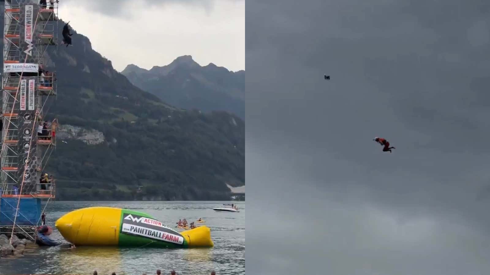 Finally a World Record That Means Something – Robin Steiner Sets Record for Highest Ever Blob Jump at Astonishing 92.5 Feet