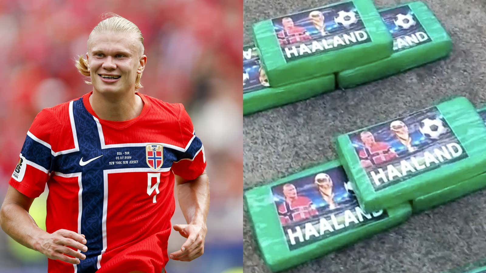You Know You've Made It When Your Face is On Cocaine – Police in Ecuador Seized Over 1,000 Pounds of Erling Haaland Branded Cocaine