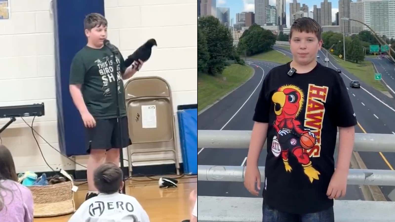 The Kid Who DOMINATED His School Talent Show By Mimicking Bird Calls Just Revealed The Atlanta Hawks Schedule. And It's Glorious.