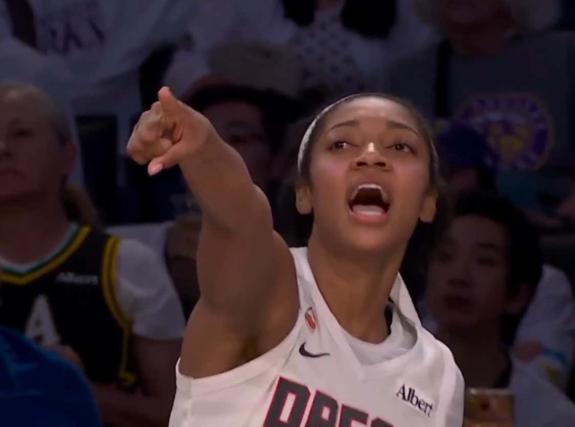 Angel Reese's Elite Vision Was On Full Display Last Night After Immediately Finding Whoever Threw A Green Dildo Onto The Court