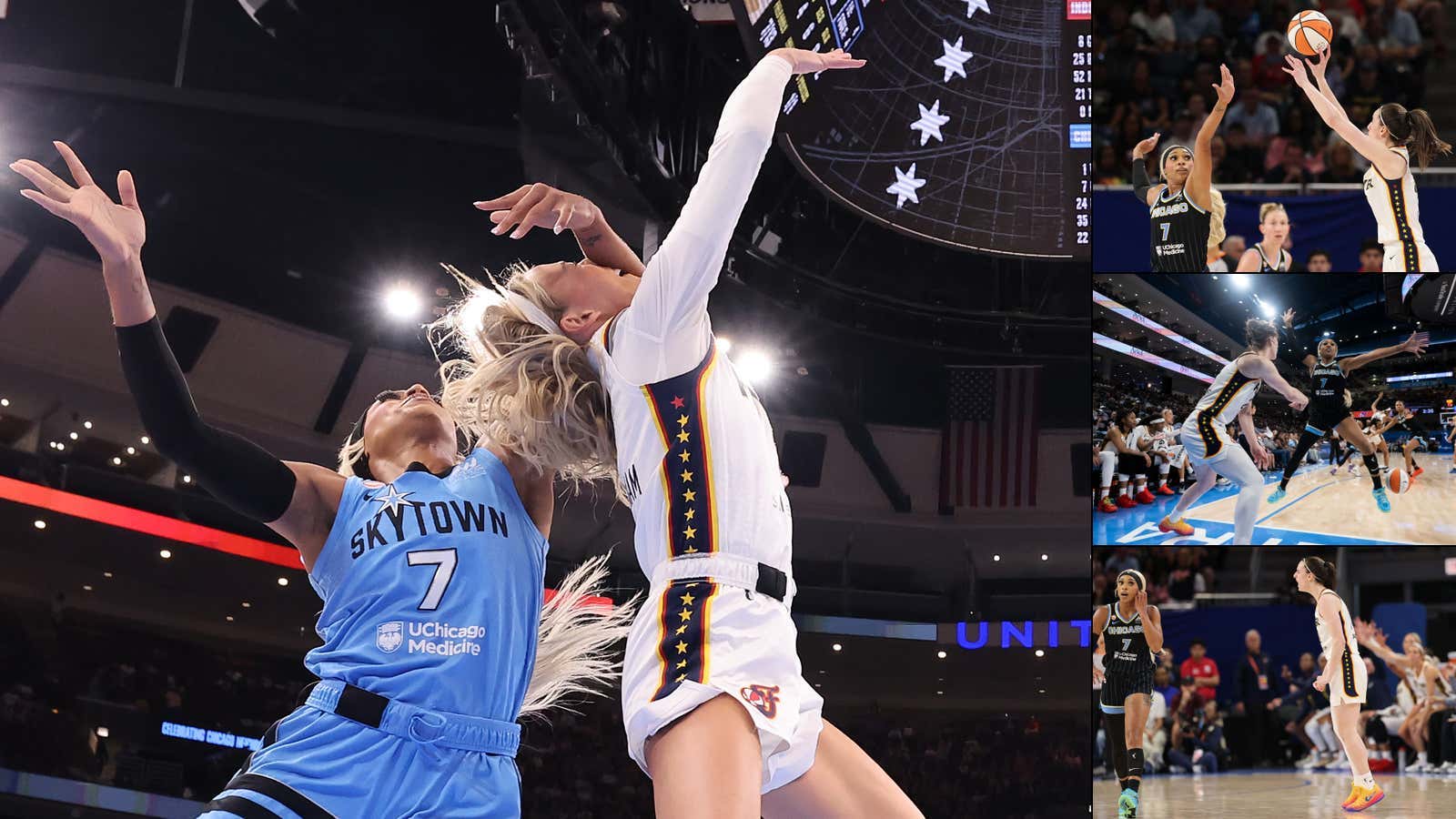 DiJonai Carrington Looked PATHETIC In Her Rematch Against Caitlin Clark As CC Dropped 37/10 With 8 Threes Against DiJonai's 7 Points & Multiple Dirty Play Attempts (PS The Chicago Sky Have Now Been ELIMINATED From The WNBA Playoffs)