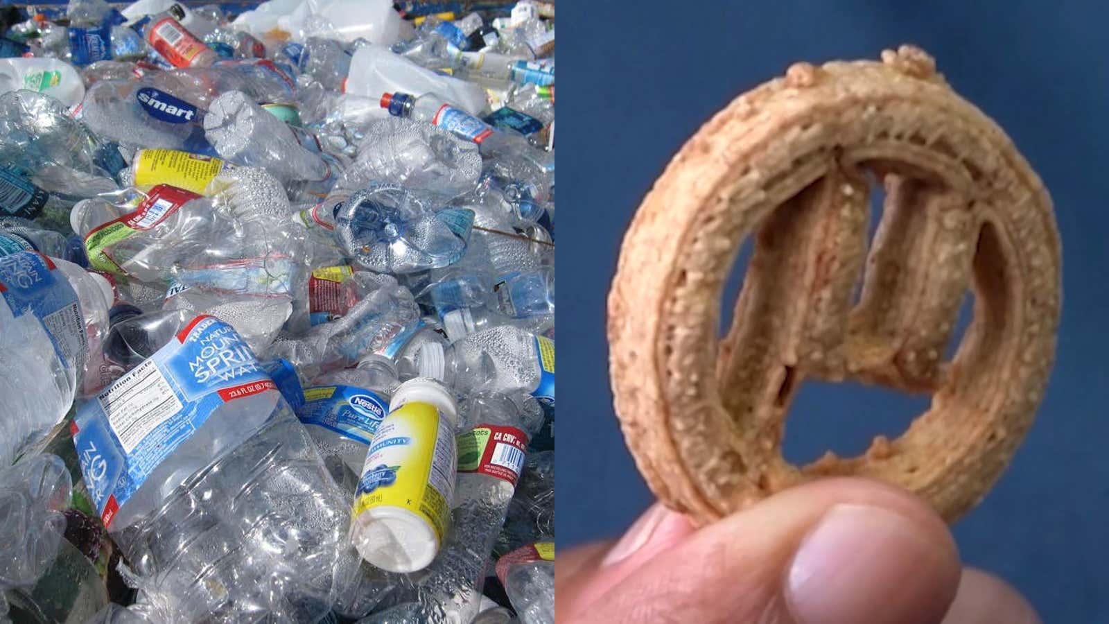 First it Was Eating Bugs. Now Scientists Are 3D Printing Cookies From Recycled Plastic Bottles.