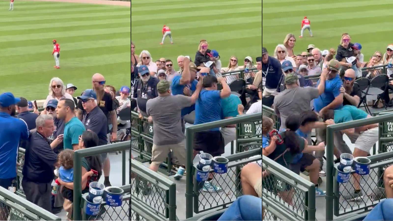 There Was ANOTHER Brawl At Wrigley Field Saturday And I Am Once Again Begging Grown Adults To Stop Fighting At Sporting Events